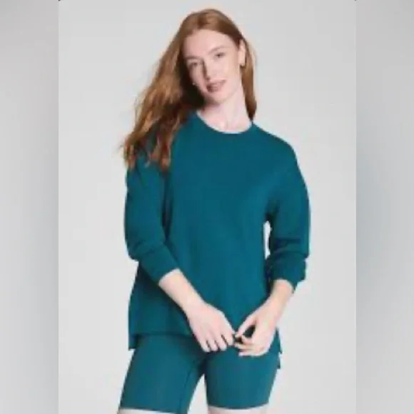 SPANX AirEssentials® Teal Green Crewneck Tunic, Size XL extra large - Picture 9 of 9